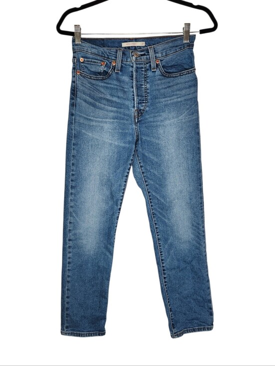 Levi's Denim - Levi's Wedgie Straight Jeans Button Fly Blue Size 27